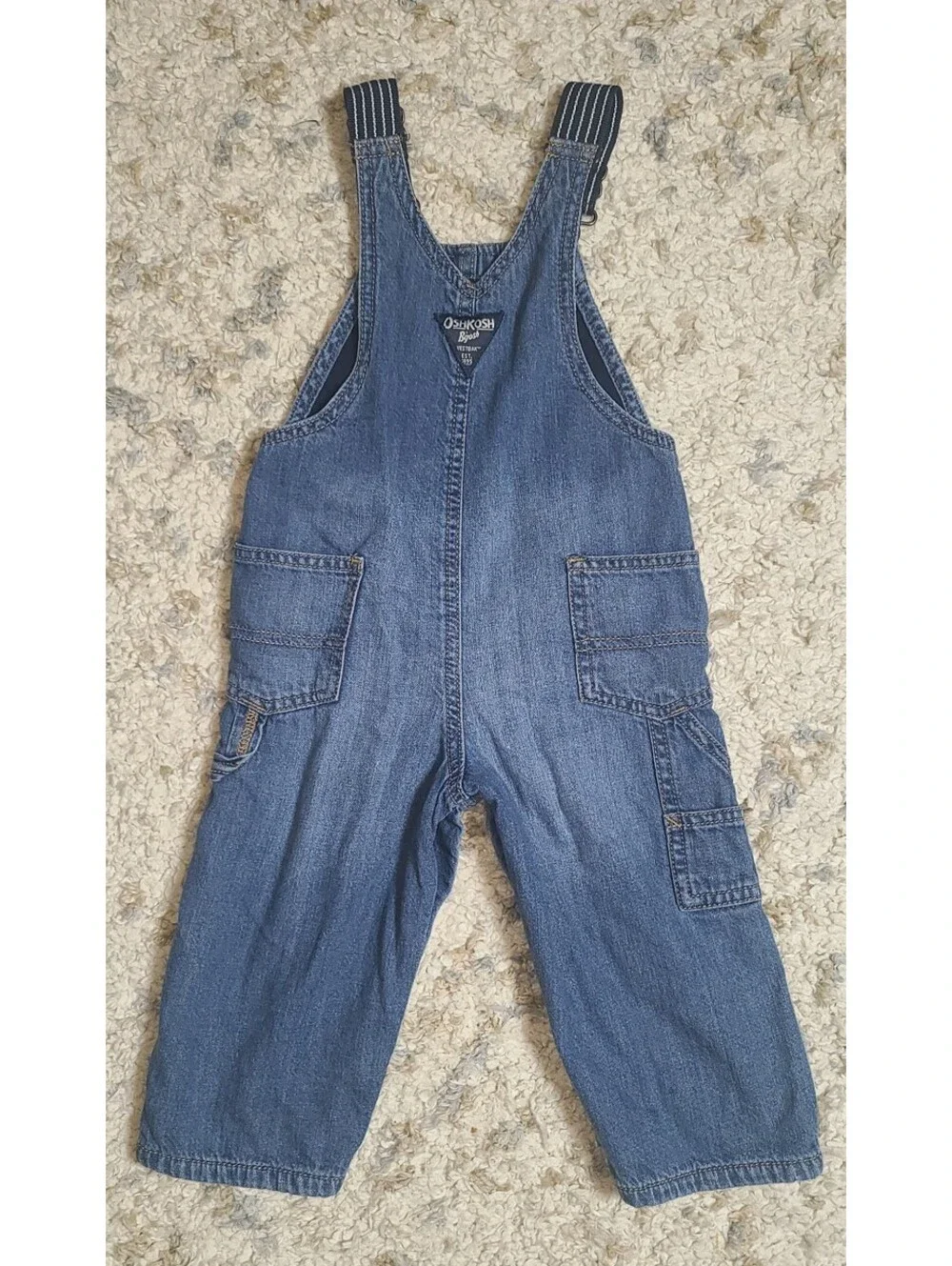 OshKosh B'gosh Toddler Denim Overalls with Adjustable Straps, Size 18 Months